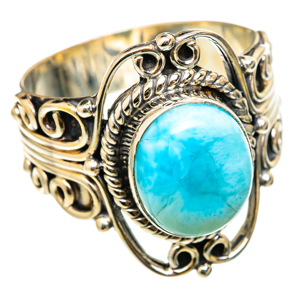 Larimar Rings handcrafted by Ana Silver Co - RING101726