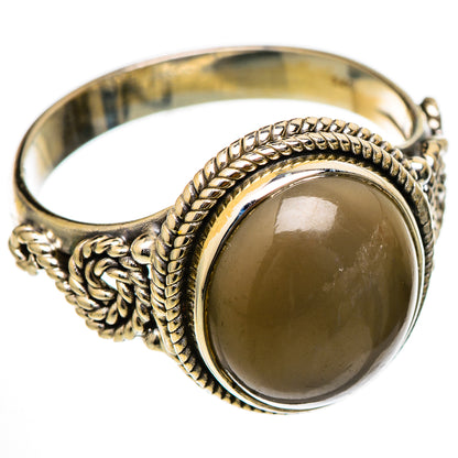 Gold Sheen Obsidian Rings handcrafted by Ana Silver Co - RING101732 - Photo 2