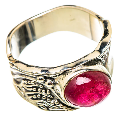 Pink Tourmaline Rings handcrafted by Ana Silver Co - RING101746