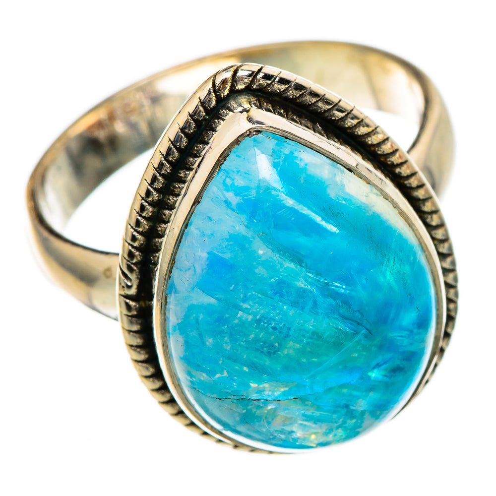 Rainbow Moonstone Rings handcrafted by Ana Silver Co - RING101757