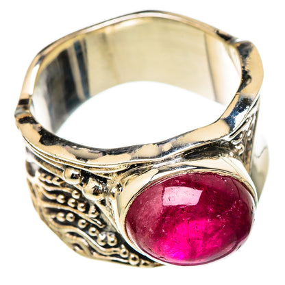 Pink Tourmaline Rings handcrafted by Ana Silver Co - RING101771 - Photo 2
