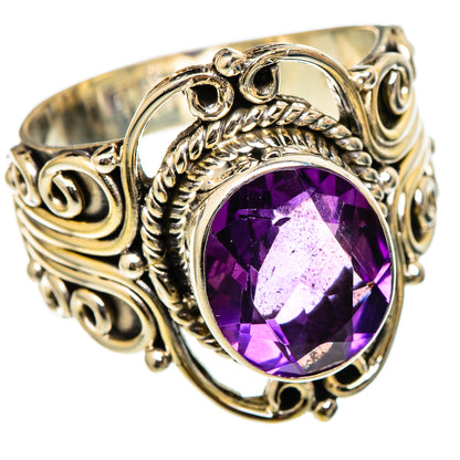 Amethyst Rings handcrafted by Ana Silver Co - RING101781