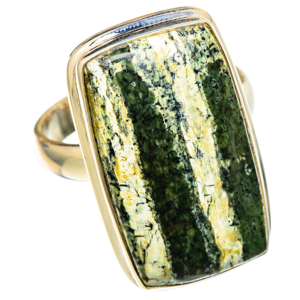 Lizard Jasper Rings handcrafted by Ana Silver Co - RING101810