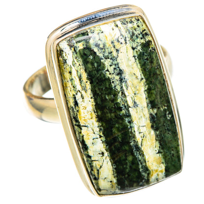 Lizard Jasper Rings handcrafted by Ana Silver Co - RING101810