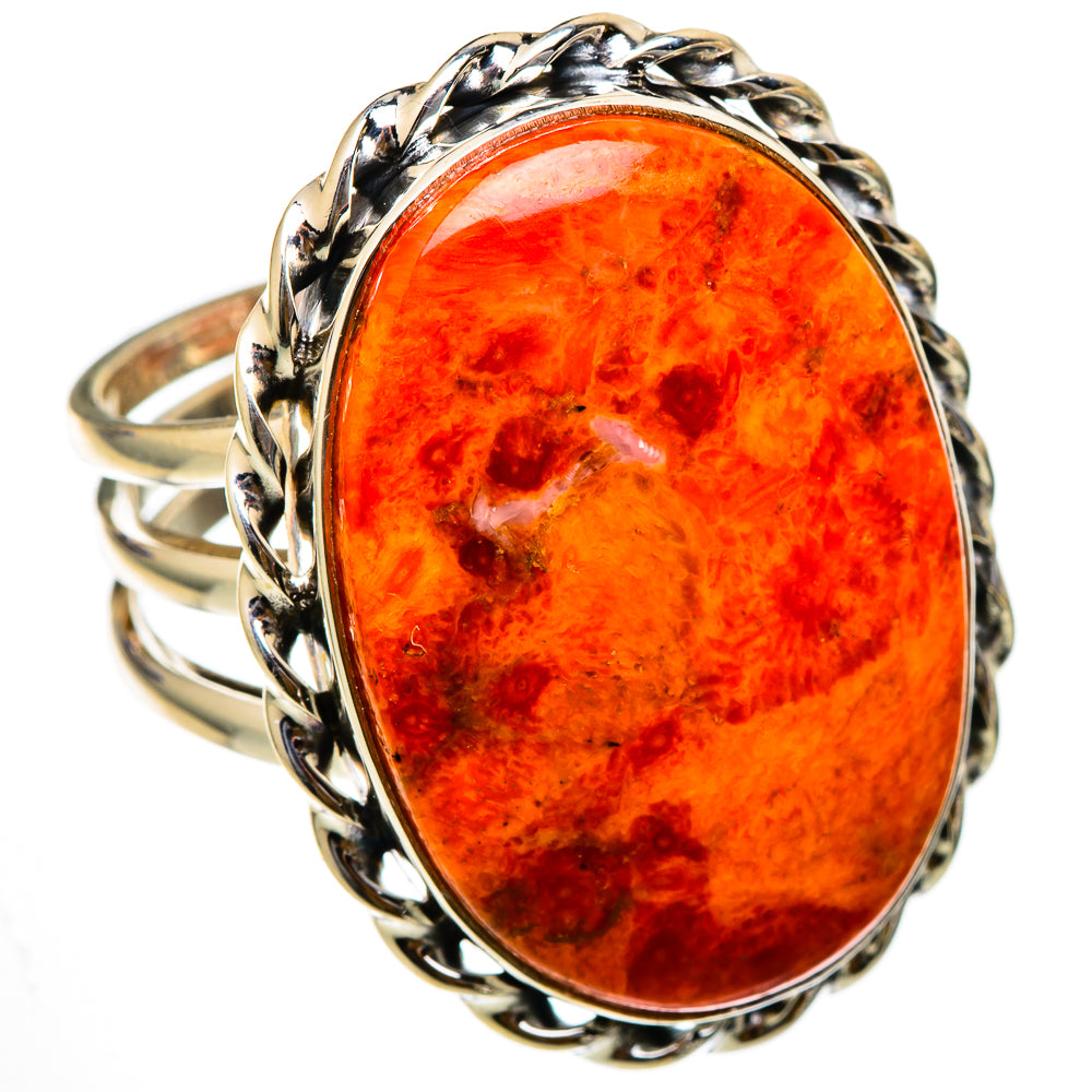 Sponge Coral Rings handcrafted by Ana Silver Co - RING101817