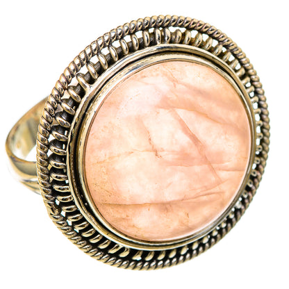 Rose Quartz Rings handcrafted by Ana Silver Co - RING101822 - Photo 2