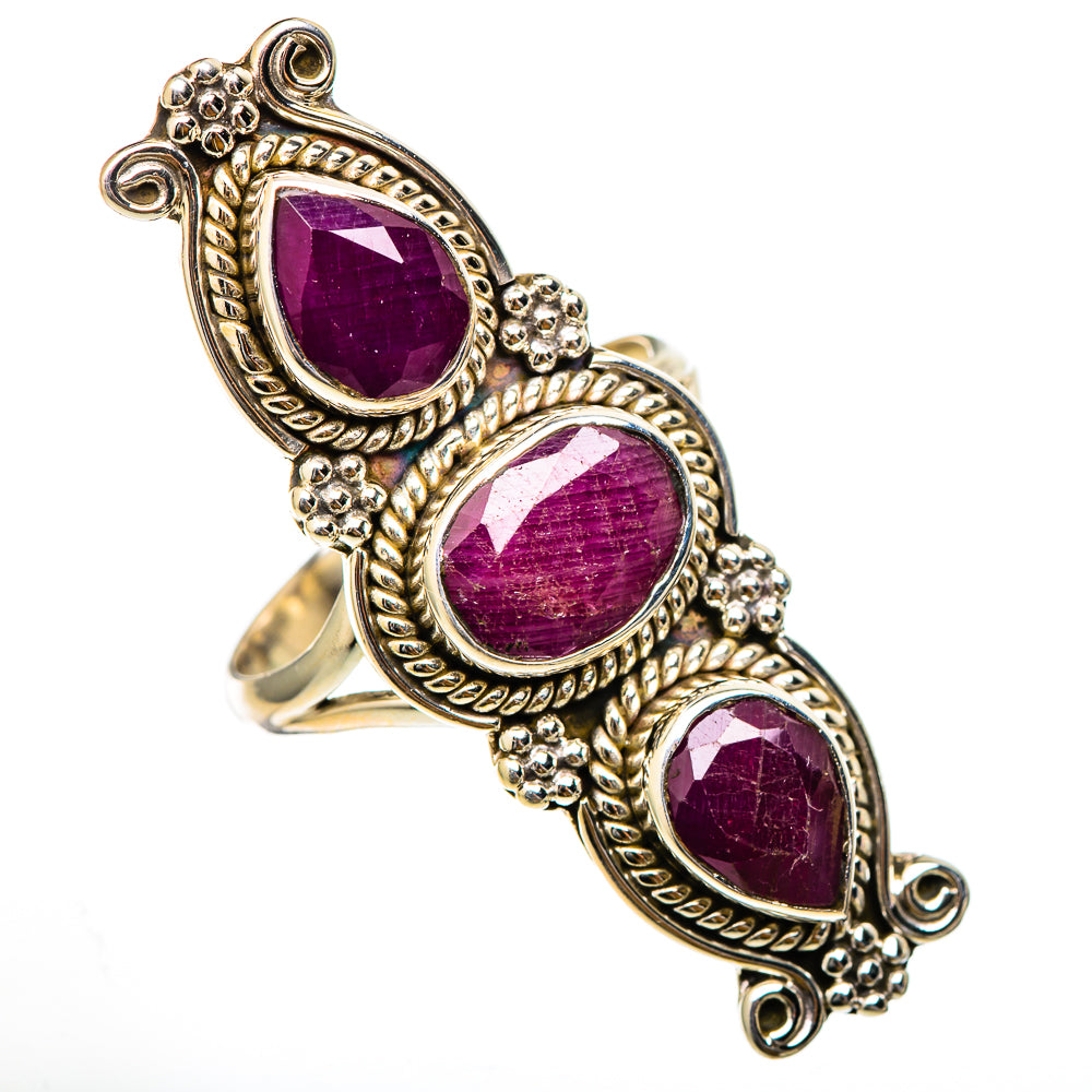 Ruby Rings handcrafted by Ana Silver Co - RING101823