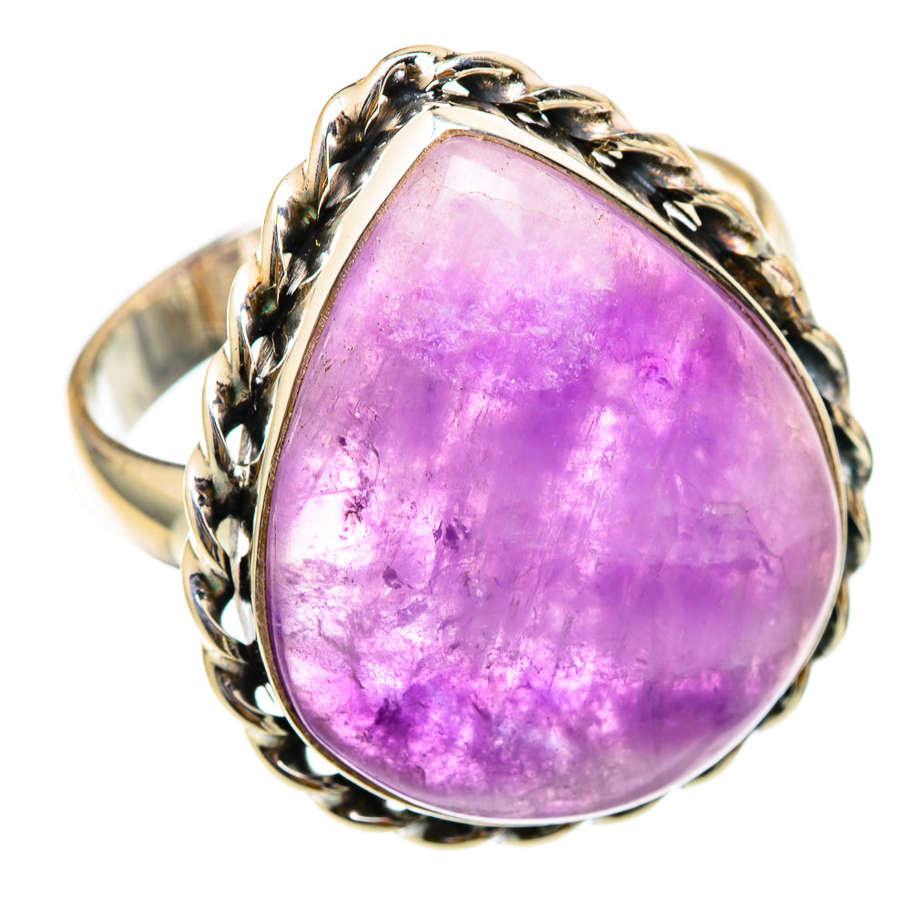 Chevron Amethyst Rings handcrafted by Ana Silver Co - RING101825 - Photo 2