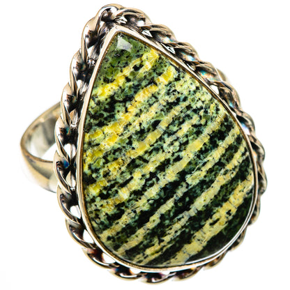 Lizard Jasper Rings handcrafted by Ana Silver Co - RING101848 - Photo 2