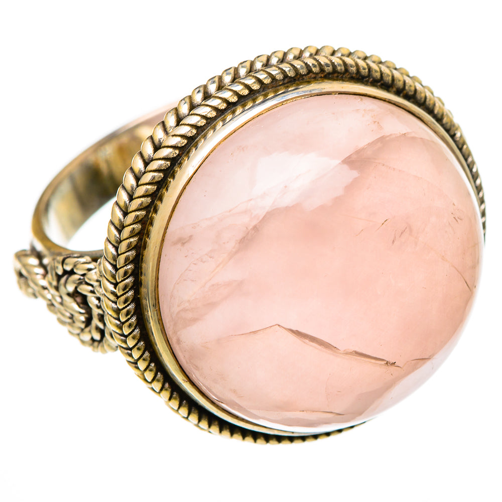 Rose Quartz Rings handcrafted by Ana Silver Co - RING101860 - Photo 2