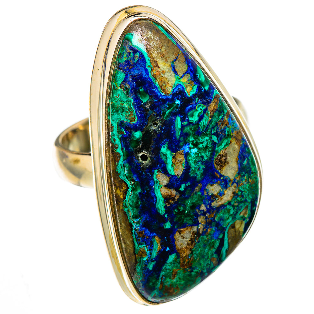 Azurite Malachite Rings handcrafted by Ana Silver Co - RING101870 - Photo 2