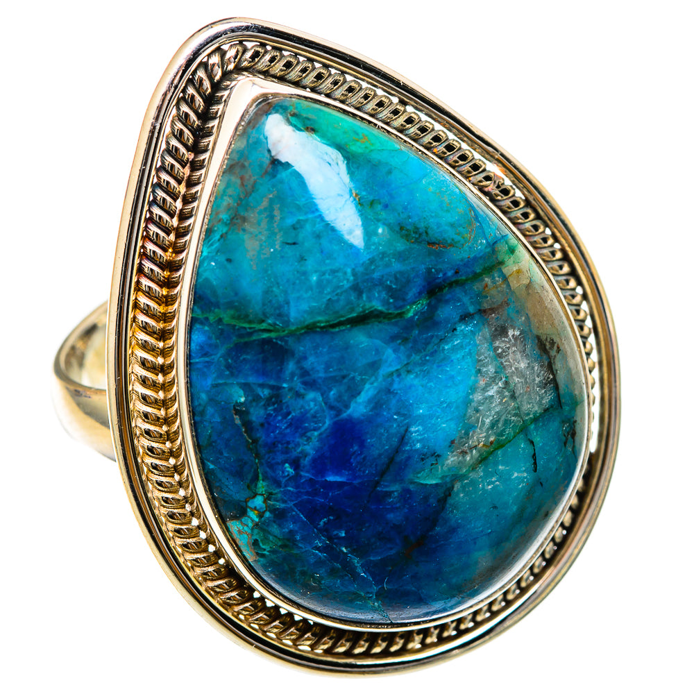 Chrysocolla Rings handcrafted by Ana Silver Co - RING101878 - Photo 2