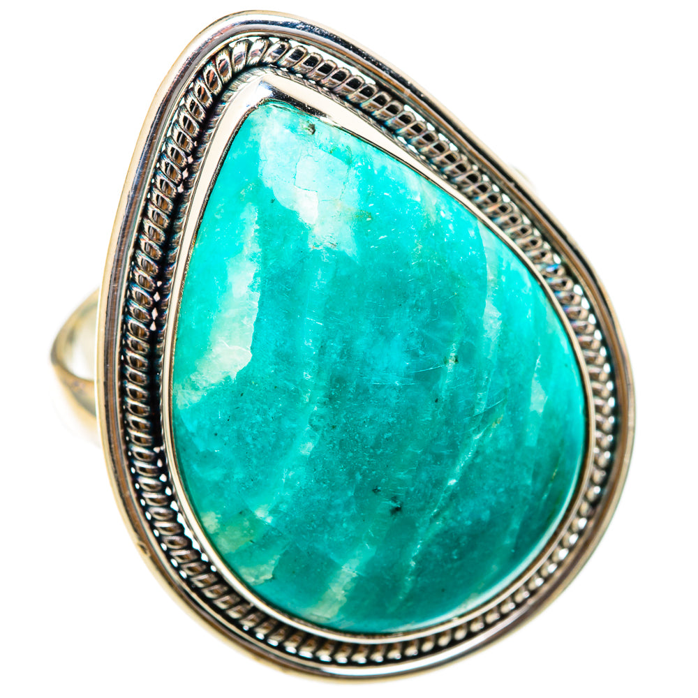 Amazonite Rings handcrafted by Ana Silver Co - RING101880 - Photo 2