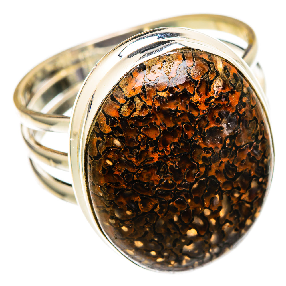 Dinosaur Bone Rings handcrafted by Ana Silver Co - RING101884 - Photo 2