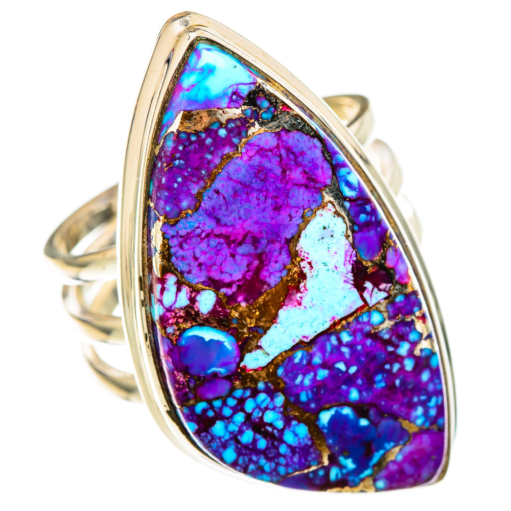 Spiny Oyster Turquoise Rings handcrafted by Ana Silver Co - RING101891