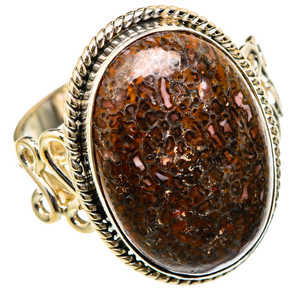Dinosaur Bone Rings handcrafted by Ana Silver Co - RING101914 - Photo 2