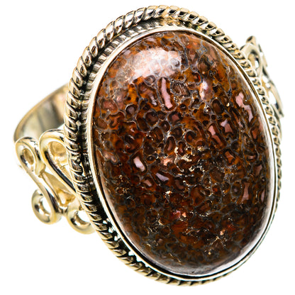Dinosaur Bone Rings handcrafted by Ana Silver Co - RING101914 - Photo 2