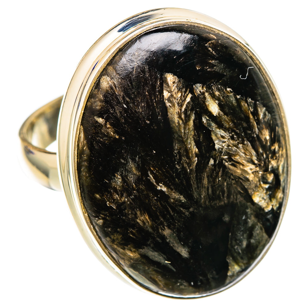Golden Seraphinite Rings handcrafted by Ana Silver Co - RING101915 - Photo 2