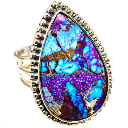 Spiny Oyster Turquoise Rings handcrafted by Ana Silver Co - RING101921