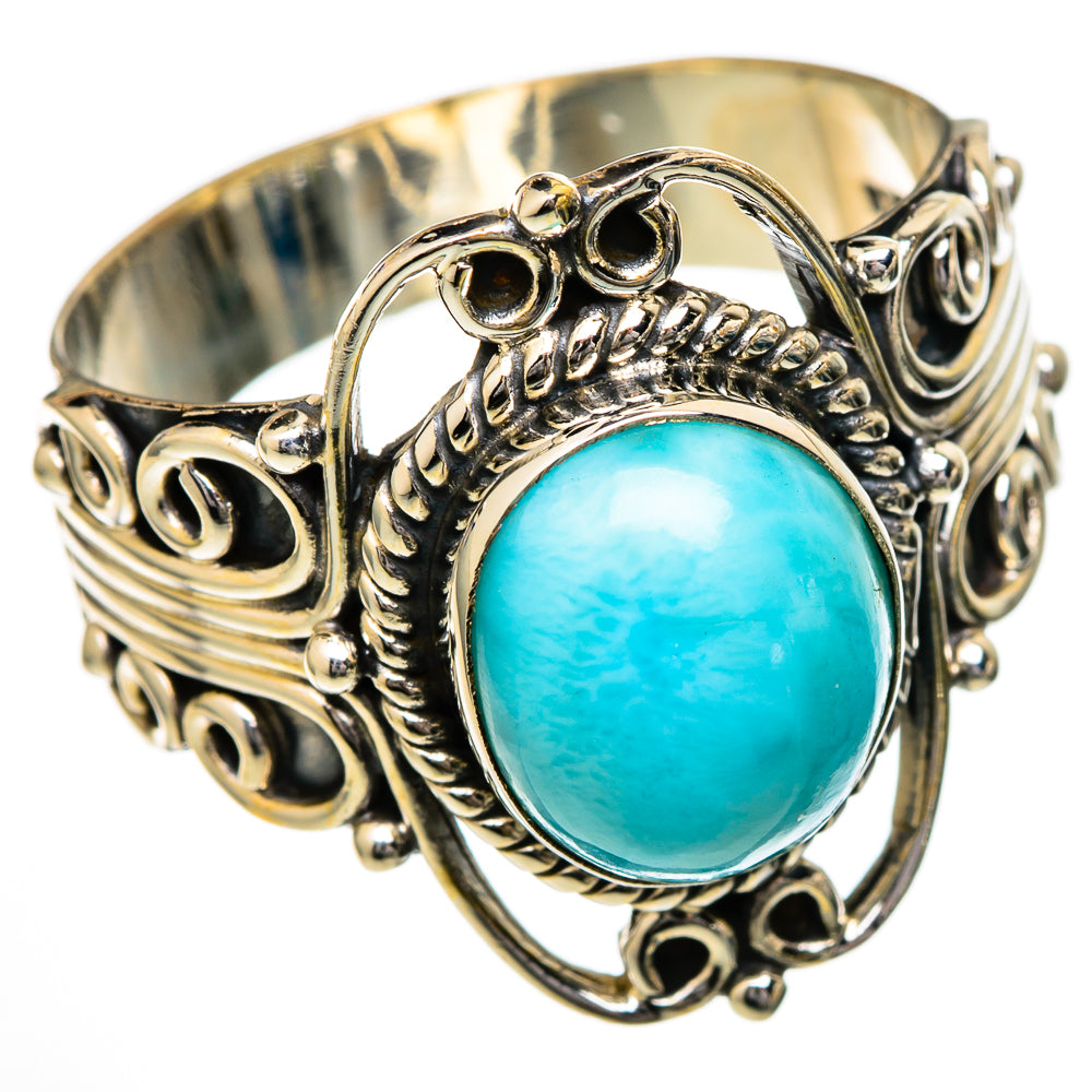 Larimar Rings handcrafted by Ana Silver Co - RING101931 - Photo 2