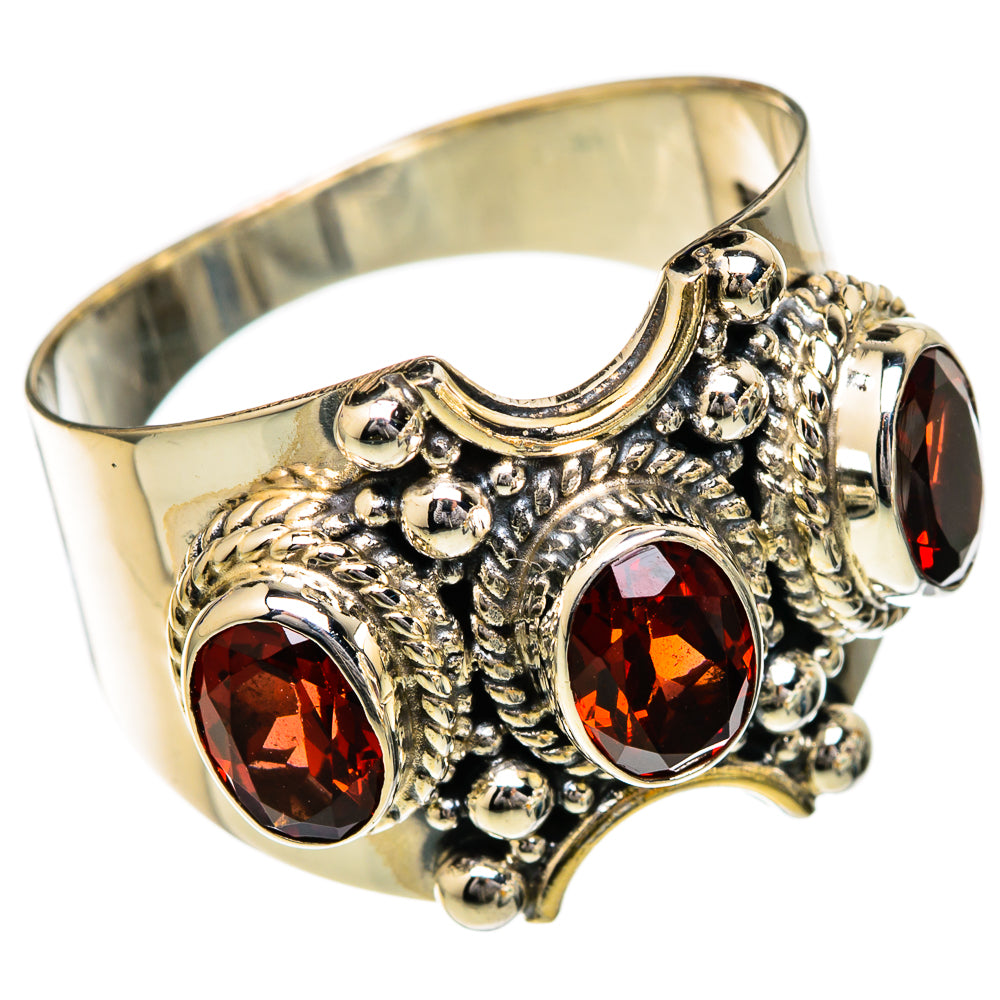 Garnet, Malachite, Peridot, Blue Tourmaline, Lapis Lazuli, Amethyst Rings handcrafted by Ana Silver Co - RING101942