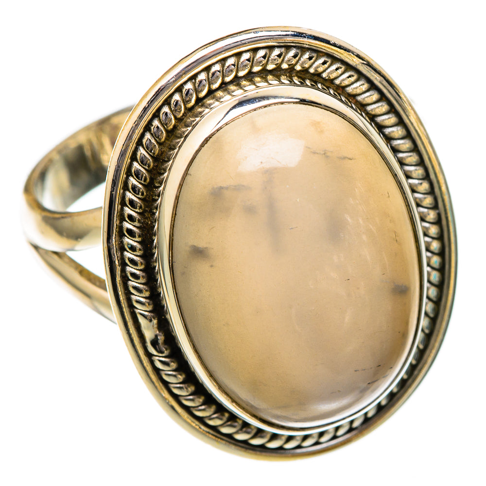 Chocolate Moonstone Rings handcrafted by Ana Silver Co - RING101954
