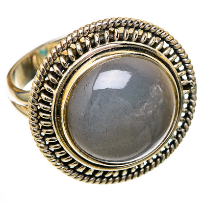 Chocolate Moonstone Rings handcrafted by Ana Silver Co - RING101960
