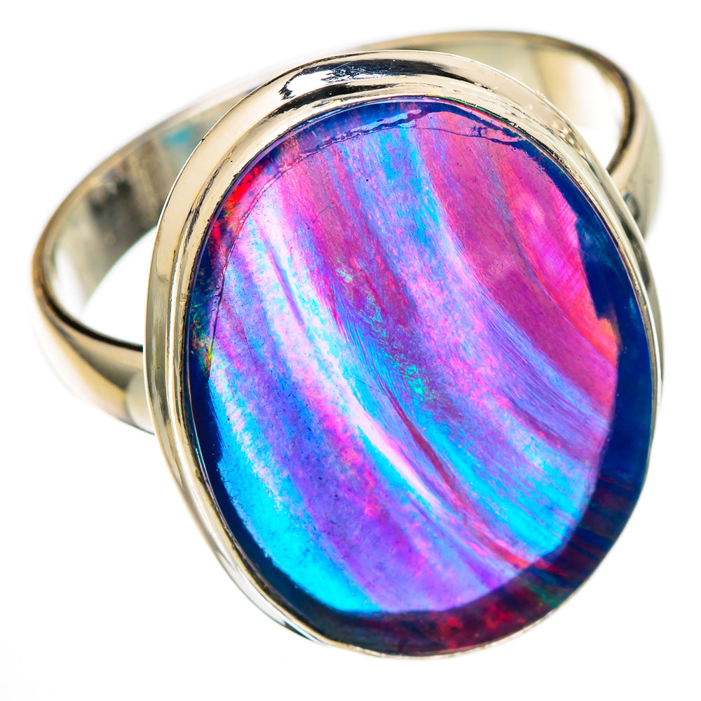 Aura Opal Rings handcrafted by Ana Silver Co - RING101981