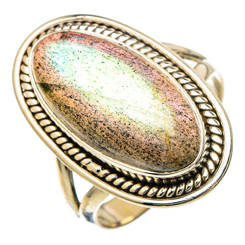 Labradorite Rings handcrafted by Ana Silver Co - RING101991