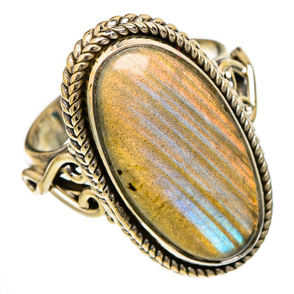 Labradorite Rings handcrafted by Ana Silver Co - RING102007