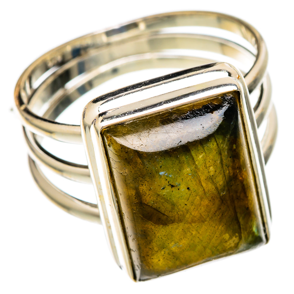Labradorite Rings handcrafted by Ana Silver Co - RING102014 - Photo 2