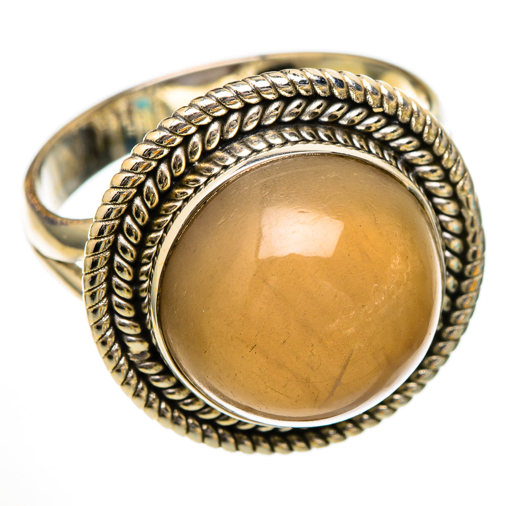 Chocolate Moonstone Rings handcrafted by Ana Silver Co - RING102015