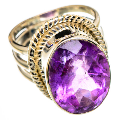 Amethyst Rings handcrafted by Ana Silver Co - RING102018 - Photo 2
