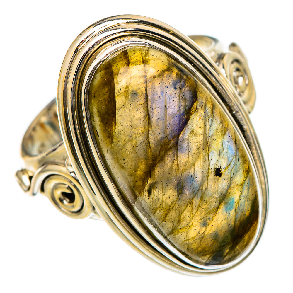 Labradorite Rings handcrafted by Ana Silver Co - RING102032 - Photo 2