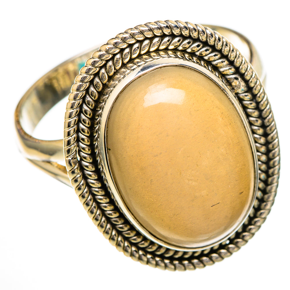 Rainbow Moonstone Rings handcrafted by Ana Silver Co - RING102040 - Photo 2