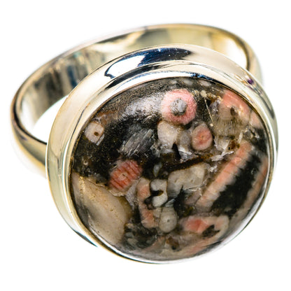 Crinoid Fossil Rings handcrafted by Ana Silver Co - RING102055 - Photo 2