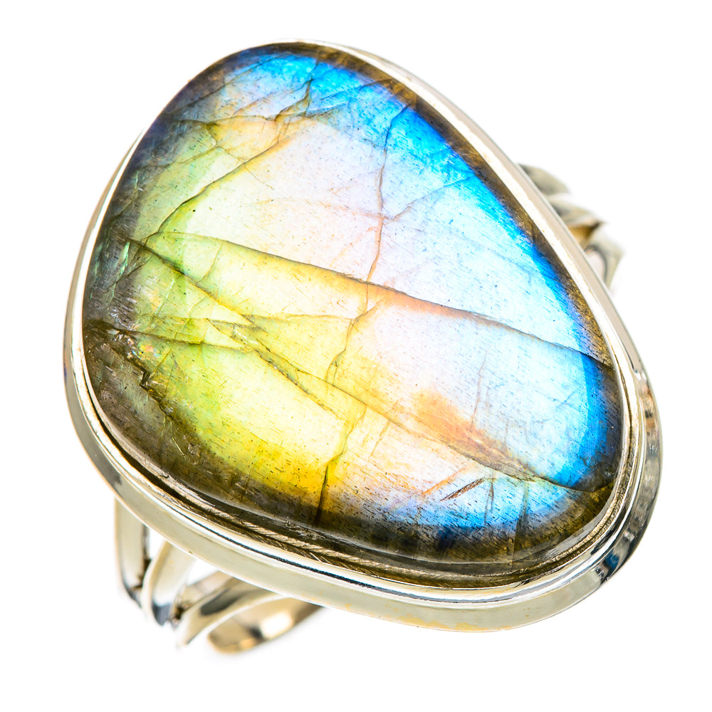 Labradorite Rings handcrafted by Ana Silver Co - RING102092