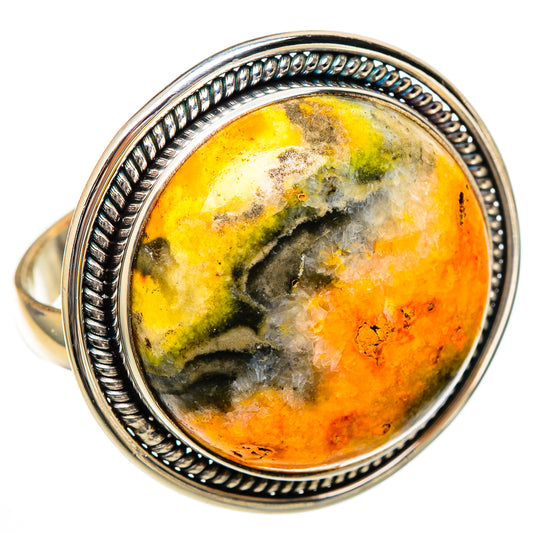 Bumble Bee Jasper Rings handcrafted by Ana Silver Co - RING102093