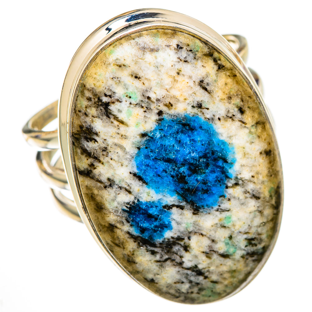 K2 Blue Azurite Rings handcrafted by Ana Silver Co - RING102095 - Photo 2