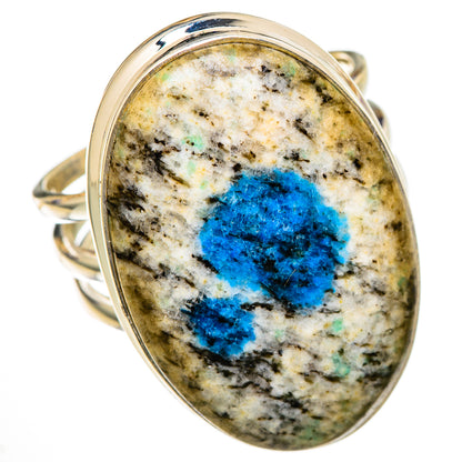 K2 Blue Azurite Rings handcrafted by Ana Silver Co - RING102095 - Photo 2
