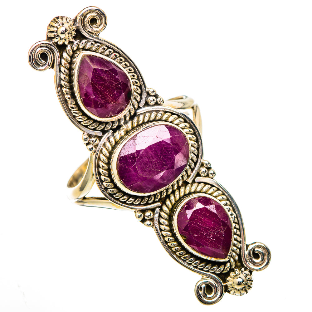 Ruby Rings handcrafted by Ana Silver Co - RING102117