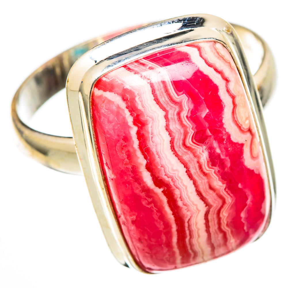 Rhodochrosite Rings handcrafted by Ana Silver Co - RING102118 - Photo 2