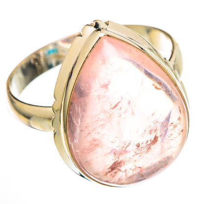 Rose Quartz Rings handcrafted by Ana Silver Co - RING102121 - Photo 2