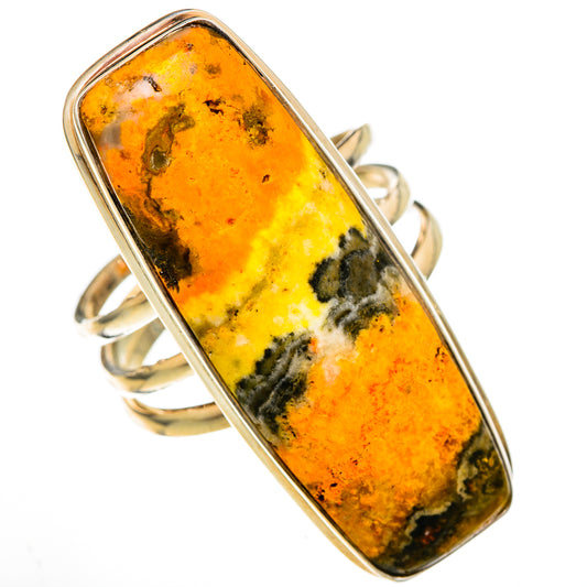 Bumble Bee Jasper Rings handcrafted by Ana Silver Co - RING102136