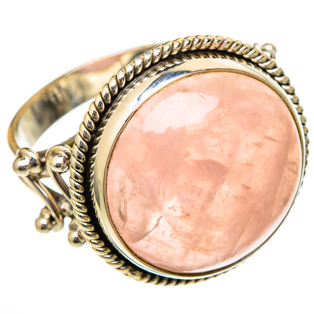 Rose Quartz Rings handcrafted by Ana Silver Co - RING102159 - Photo 2