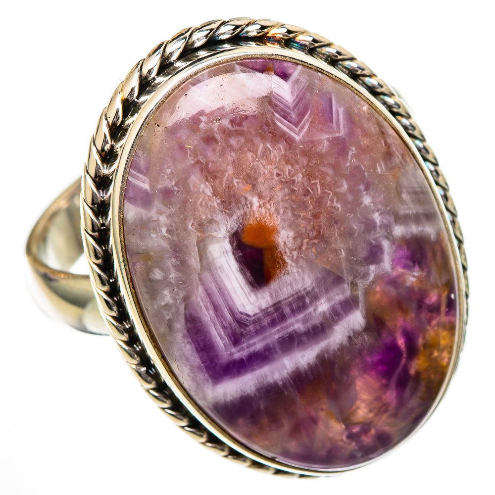Chevron Amethyst Rings handcrafted by Ana Silver Co - RING102162