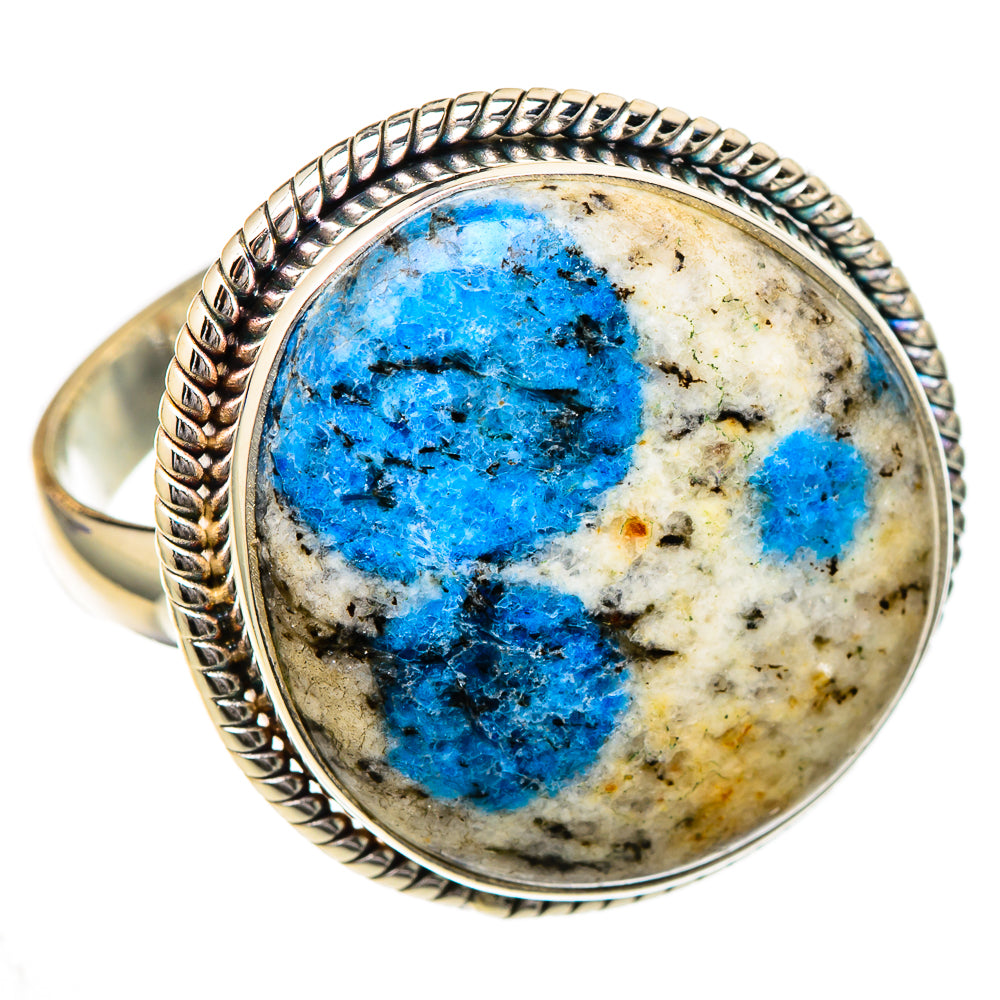 K2 Blue Azurite Rings handcrafted by Ana Silver Co - RING102180 - Photo 2