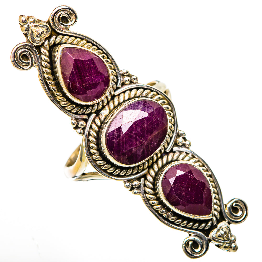 Ruby Rings handcrafted by Ana Silver Co - RING102196 - Photo 2