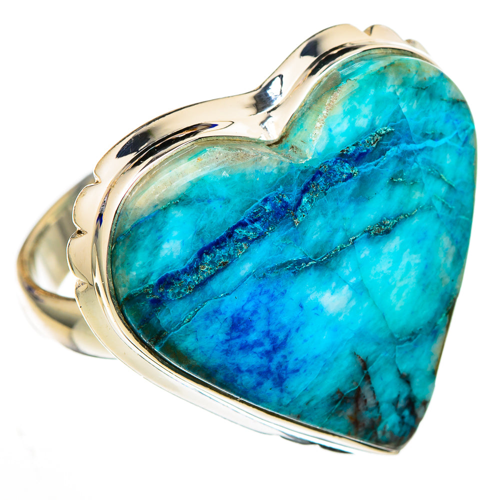 Chrysocolla Rings handcrafted by Ana Silver Co - RING102213