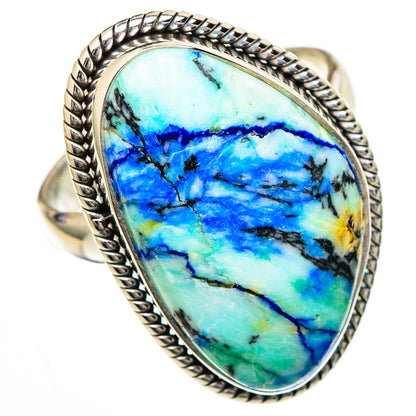 Blue Howlite Rings handcrafted by Ana Silver Co - RING102216